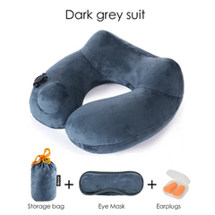 Inflatable U-Shaped Neck Pillow