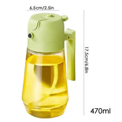 Versatile Oil and Vinegar Sprayer Set Glass Bottles