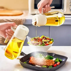 Versatile Oil and Vinegar Sprayer Set Glass Bottles