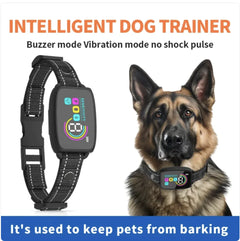 Smart Automatic Anti-Barking Dog Collar, Rechargeable, Waterproof, with HD Display