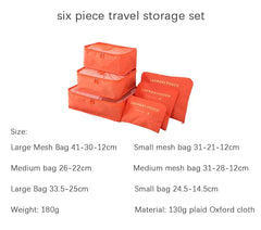 6 PCS Travel Storage Bag