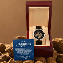 Openwork Watch - For Grandson From Grandma