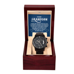 Black Chronograph Watch - For Grandson From Grandma