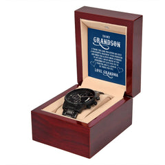 Black Chronograph Watch - For Grandson From Grandma