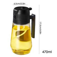 Versatile Oil and Vinegar Sprayer Set Glass Bottles