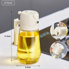 Versatile Oil and Vinegar Sprayer Set Glass Bottles