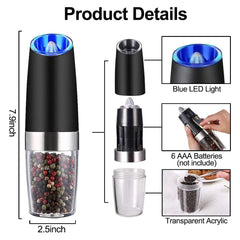 WonderKitchen™ Pepper Grinder with Gravity Sensor